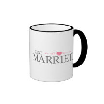 Gerade verheiratet (rosa Herz-Rolle) Kaffeetasse