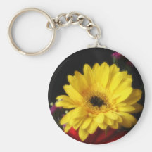 Gerbera-Gänseblümchen 1 Schlüsselanhänger