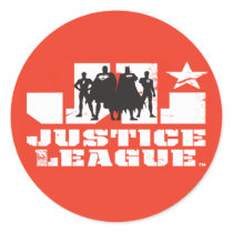 Gerechtigkeits-Liga-Logo-und Charakter-Schattenbil