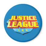 Gerechtigkeits-Liga-Name und Schild-Logo magnete