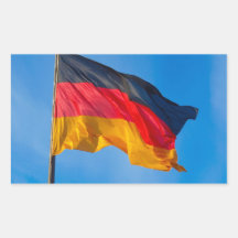 German flag rectangle stickers