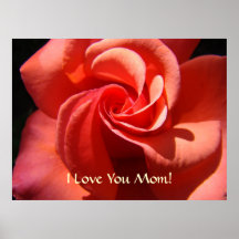 Geschenk-Weihnachten-MAMMA ROSEN-KUNST-DRUCK Mutte Plakate
