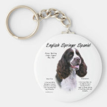Geschichtsentwurf englischer Springerspaniel-(Lebe Schlüsselbänder