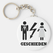 geschieden Ikone Schlüsselanhänger