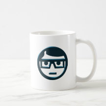 Gesicht Brillenträger Brille face eyeglasses Tee Tasse