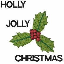 GESTICKTE STECHPALME, LUSTIGES WEIHNACHTSdamen-HEM