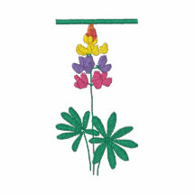Gesticktes Hemd des Buchstabe-T Blumenmonogramm