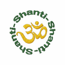 Gesticktes Hemd Yoga-OM Shanti Shanti Shanti
