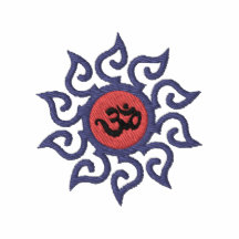 Gesticktes T-Shirt Yoga-OM Symbol