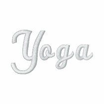 Gesticktes Yoga-Schwarz-Weiß-T-Shirt bestickte hemden