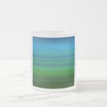 Gestreift mischen Sie herein Blau und Grün Tee Tasse