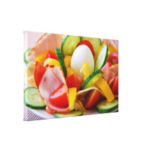 Gesundes veganes Frühstück Galerie Falt Leinwand