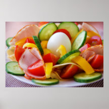 Gesundes veganes Frühstück Plakatdruck