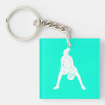 Getröpfel AcrylKeychain Türkis Schlüsselanhängern