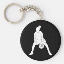 Getröpfel-Silhouette Keychain Schwarzes Schlüsselanhänger