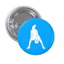 Getröpfel-Silhouette-Knopf-Blau Buttons