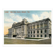 Gewerkschafts-Station, Memphis Vintag Postkarte