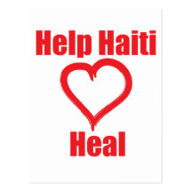 Gewinn zu Unicef - Hilfe Haiti heilen Postkarte