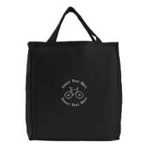 Gewohnheit, die gestickte Tasche radfährt