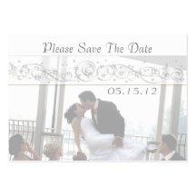 Gewohnheits-Save the Date Hochzeits-Karte Visitenkarte