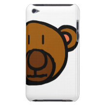Gezeichnetes Teddy-Bärn-Gesicht Case-Mate iPod Touch Hülle