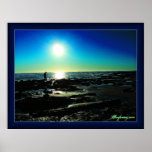 Gezeiten-Pool-Sonnenuntergang Poster