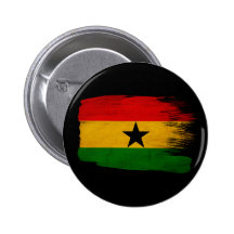 Ghana-Flagge Buttons