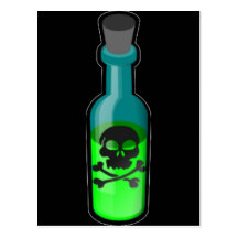 Gift-Flasche Postkarten