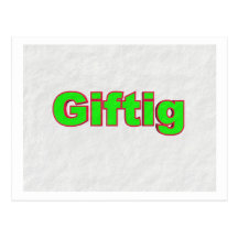 Giftig Postkarte