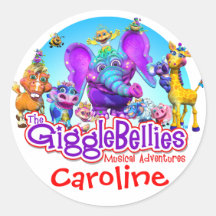 GiggleBellies + Der Namensaufkleber Ihr Kindes