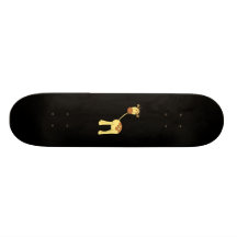 Girafe mignonne. Bande dessinée Skateboards Personnalisables