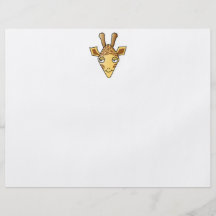 Giraffe Bedruckte Flyer