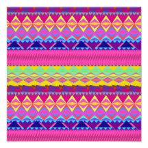Girly niedlicher trendy aztekischer Anden-Entwurf Kunstphoto
