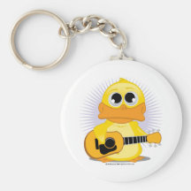 Gitarren-(akustische) Ente Schlüsselanhänger
