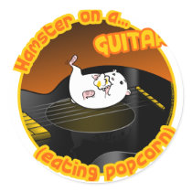 Gitarren-Hamster-Aufkleber