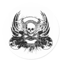 Gitarren-Schädel