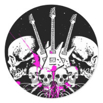 Gitarren und Schädel