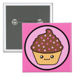 Givrage de chocolat de petit gâteau de Kawaii Badge Avec Épingle