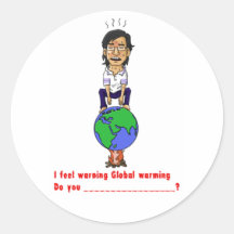 Globale Erwärmung Sticker