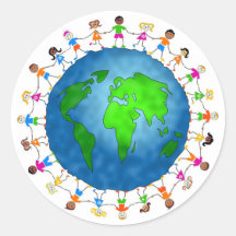Globale Kinder Sticker