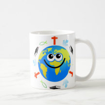 Globe chrétien mug à café