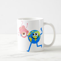 Globe de bactéries tasse