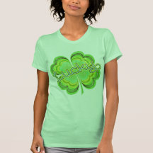 Glücklich vierblättriges Kleeblatt Shirts