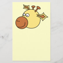 Glückliche niedliche Giraffe. Cartoon-Tier Individuelle Flyer