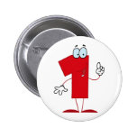 Glückliche Nr. 1 Button