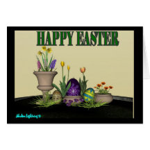 glückliche Ostern-Karte