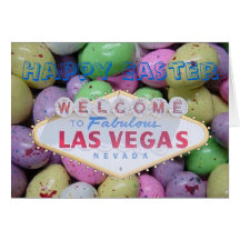 Glückliche Ostern Karte Las Vegass