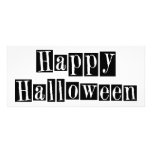 Glückliche Retro Blöcke Halloweens Kartendruck