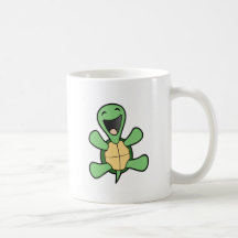 Glückliche Schildkröte Haferl