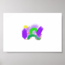 Glückliche und glückliche Kunst Plakatdruck